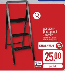 ALDI WORKZONE Opstap met 3 treden aanbieding