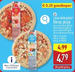 ALDI CASA MORANDO Verse pizza aanbieding