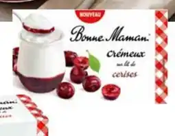Bidfood Bonne maman romige yoghurt op een bedje van kersen glas pot aanbieding