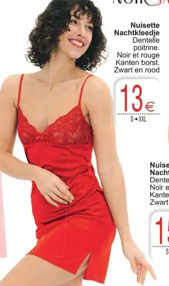 Cora Nuisette Nachtkleedje Dentelle aanbieding