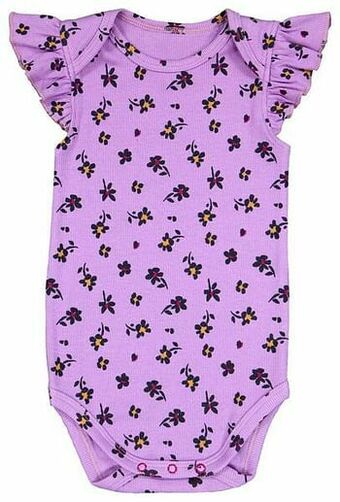HEMA HEMA Body Rib Met Bamboe Stretch Bloemen Wit (wit) aanbieding