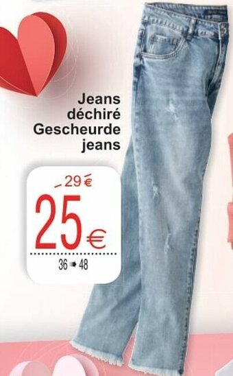 Cora Jeans dechire Gescheurde jeans aanbieding