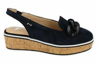 Berca Shoes Nathan-Baume Sandaal Dames Volledig Leder - Blauw aanbieding