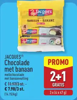 ALDI Jacques Chocolade met Banaan aanbieding