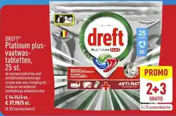 ALDI Dreft Platinum Plus Vaatwastabletten aanbieding