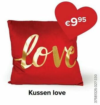 Euroshop Kussen love aanbieding