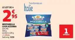 Auchan Mozzarella casa azzurra aanbieding