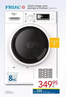 Eldi Sèche-linge avec pompe à chaleur aanbieding