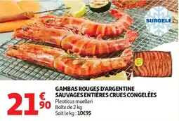 Auchan gambas rouges d'argentine aanbieding