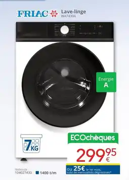 Eldi Lave-linge WA7430A aanbieding