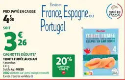 Auchan Truite fumée Auchan aanbieding
