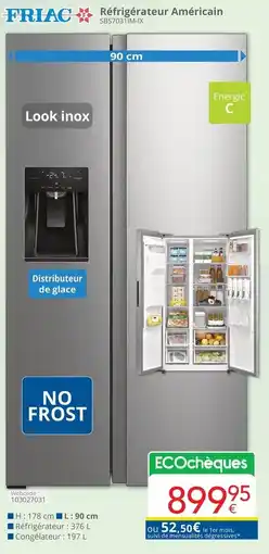 Eldi Réfrigérateur Américain aanbieding