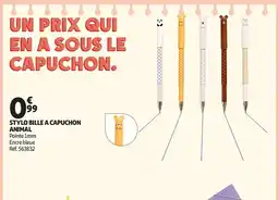 Auchan Stylo bille a capuchon animal aanbieding