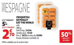 Auchan Croquetas de poulet aanbieding