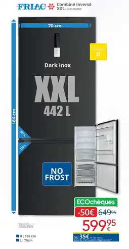 Eldi Friac combi inverse xxl aanbieding