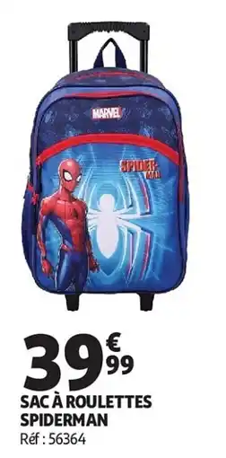 Auchan Sac à roulettes spiderman aanbieding