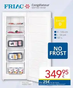 Eldi Congélateur Friac aanbieding