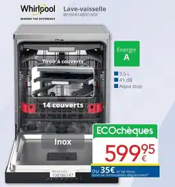 Eldi Lave-vaisselle Whirlpool aanbieding