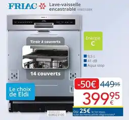 Eldi Lave-vaisselle encastrable aanbieding