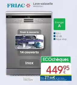 Eldi Lave-vaisselle Friac aanbieding