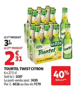 Auchan Tourtel twist citron aanbieding