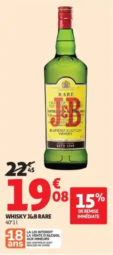 Auchan Whisky J&B Rare aanbieding