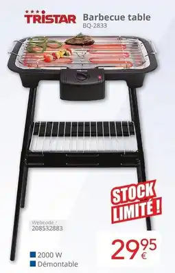 Eldi Barbecue table Tristar aanbieding