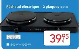 Eldi Réchaud électrique - 2 plaques aanbieding