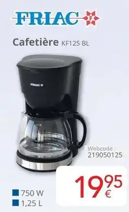 Eldi Cafetière KF125 BL aanbieding
