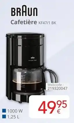 Eldi Cafetière KF47/1 BK aanbieding