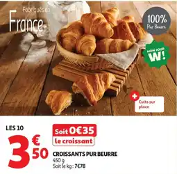 Auchan croissants pur beurre aanbieding