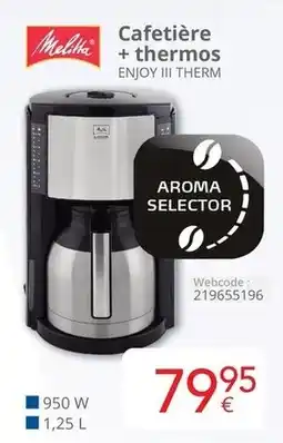Eldi Cafetière + thermos enjoy iii therm aanbieding