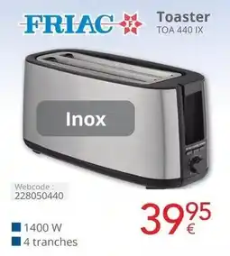 Eldi Toaster TOA 440 IX aanbieding