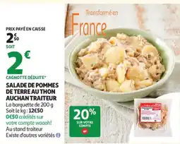 Auchan salade de pommes de terre au thon aanbieding