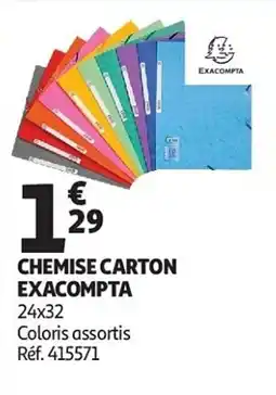Auchan Chemise carton exacompta aanbieding