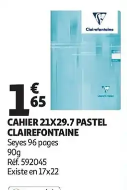 Auchan Cahier clairefontaine aanbieding