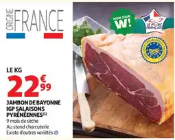 Auchan Jambon de bayonne aanbieding