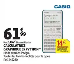 Auchan Calculatrice graphique 35 python aanbieding