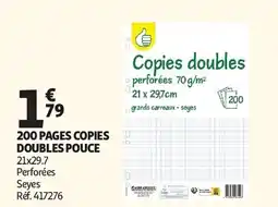 Auchan Copies doubles aanbieding