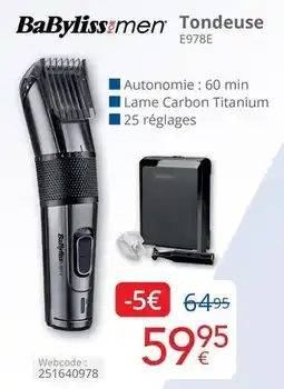 Eldi Tondeuse E978E aanbieding