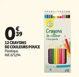 Auchan Crayons de couleur aanbieding
