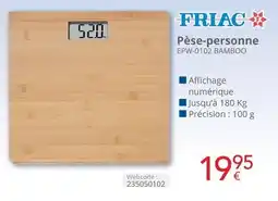 Eldi Pèse-personne EPW-0102 BAMBOO aanbieding