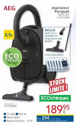 Eldi Aspirateur Parquet aanbieding