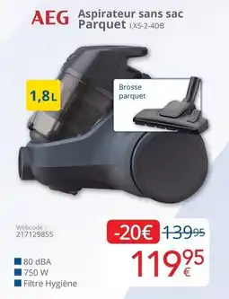 Eldi Aspirateur sans sac Parquet aanbieding