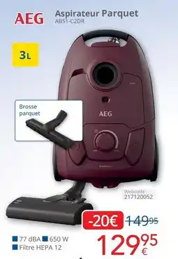 Eldi Aspirateur Parquet AEG aanbieding