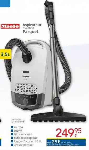 Aspirateur Guard S1 Parquet
