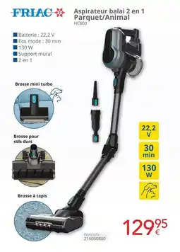 Eldi Aspirateur balai 2 en 1 Parquet/Animal aanbieding