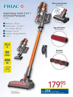 Eldi Aspirateur balai 2 en 1 Animal/Parquet aanbieding
