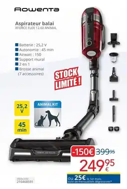 Eldi Aspirateur balai XFORCE FLEX 12.60 ANIMAL aanbieding