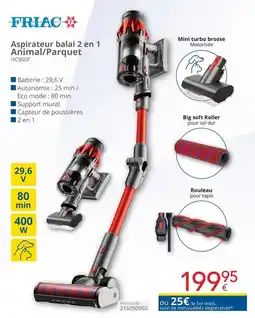 Eldi Aspirateur balai 2 en 1 Animal/Parquet aanbieding
